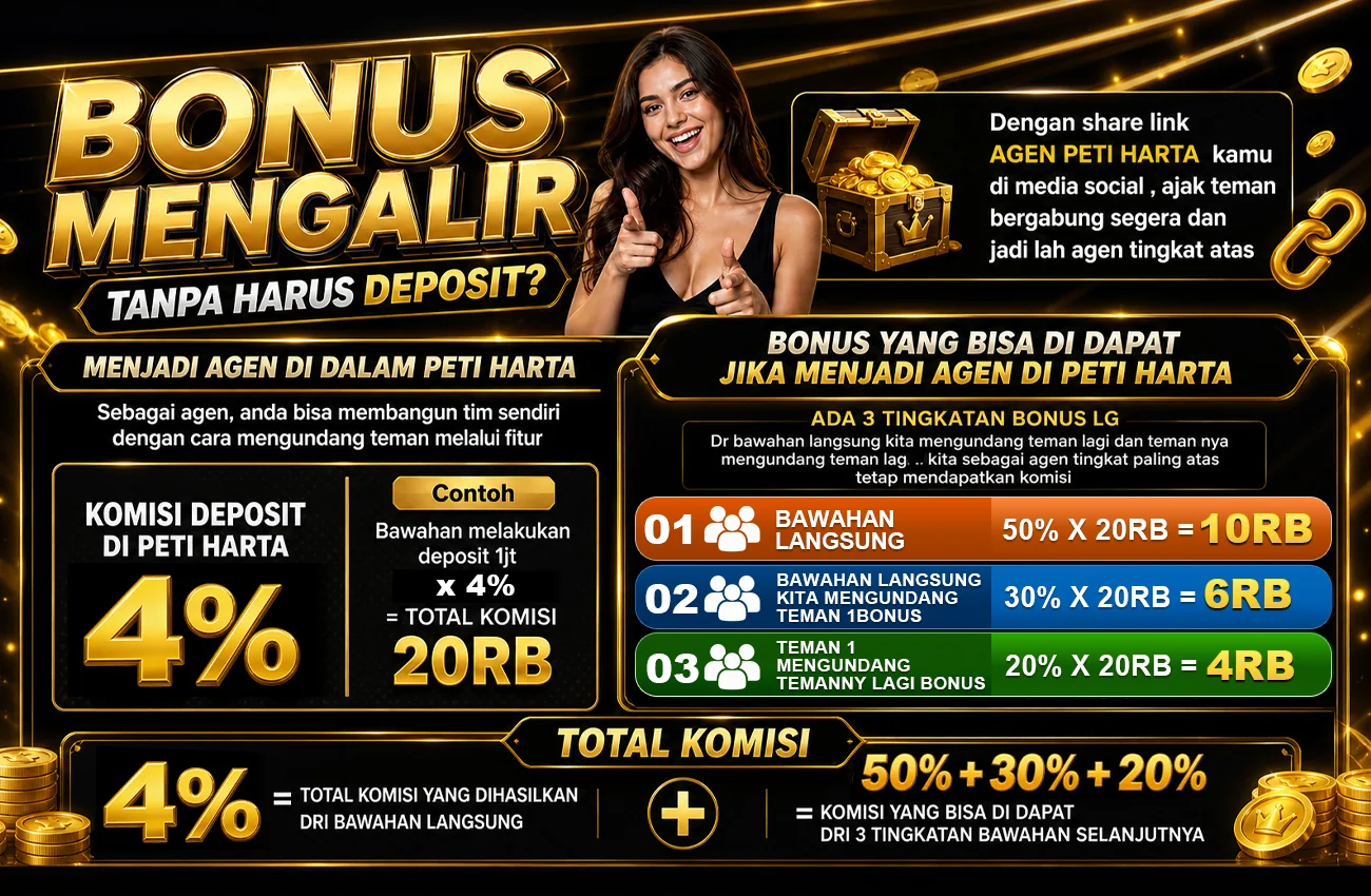 BONUS MENGALIR TANPA HARUS DEPOSIT?